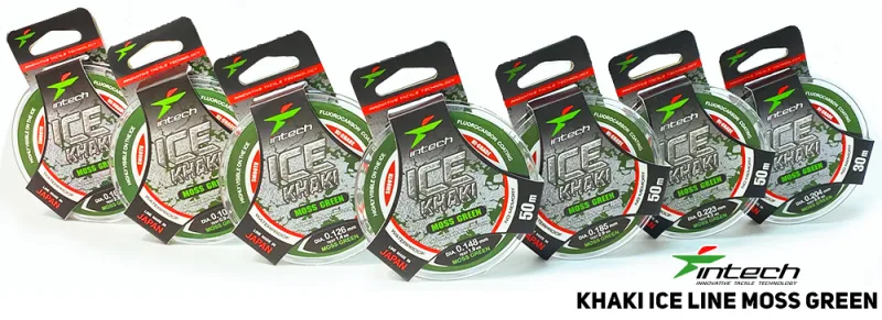 Žieminis valas Intech Khaki Ice Line moss green 50 m 0,10 mm (0,9 kg)