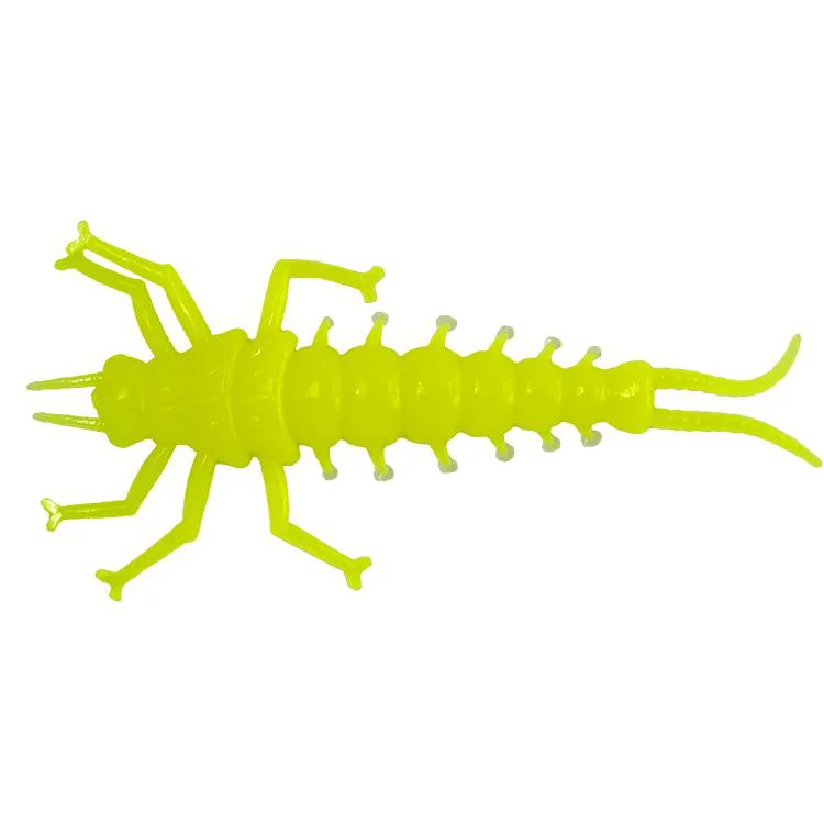 Silikoninis masalas LureMax STONE FLY – Chartreuse