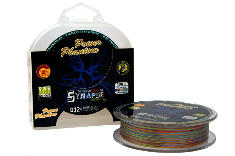 Valas Power Phantom Synapse NANO PE 100m, multicolor #0,15 (3,6kg), 0,065mm PPPESYNM1000