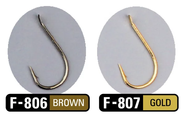 SASAME kabliukai F-806 TOMARU Brown