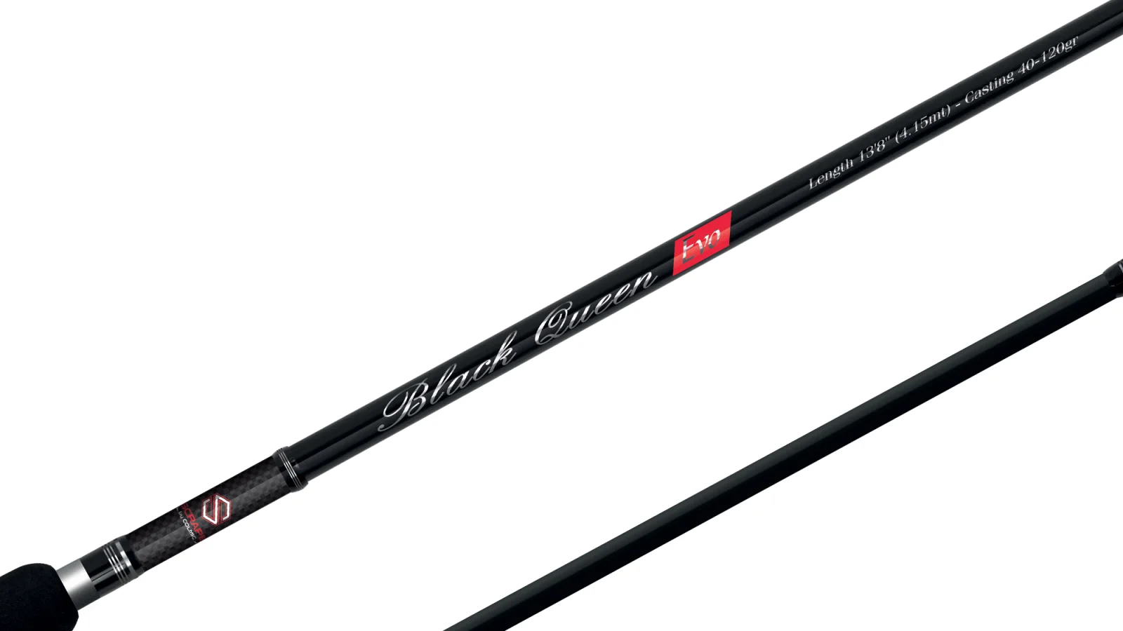 Feeder meškerė Colmic BLACK QUEEN EVO 3,90mt (40-120gr) 3 CARBON TIPS
