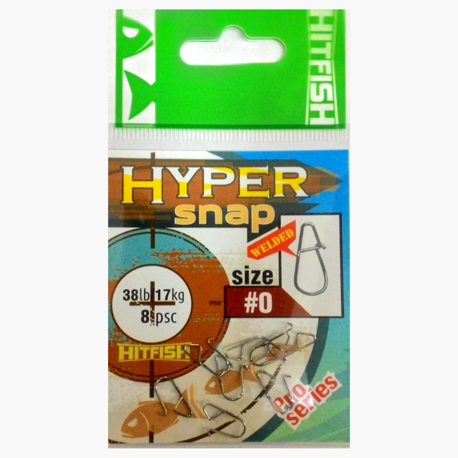 Segtukai HITFISH Hiper Snap #1 (38 lb17kg) (8 vnt.), HIPERS-1