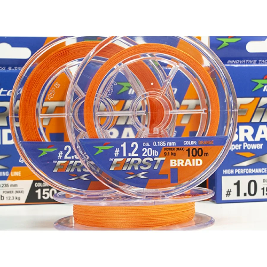 Pintas valas Intech First Braid X4 150m – Orange