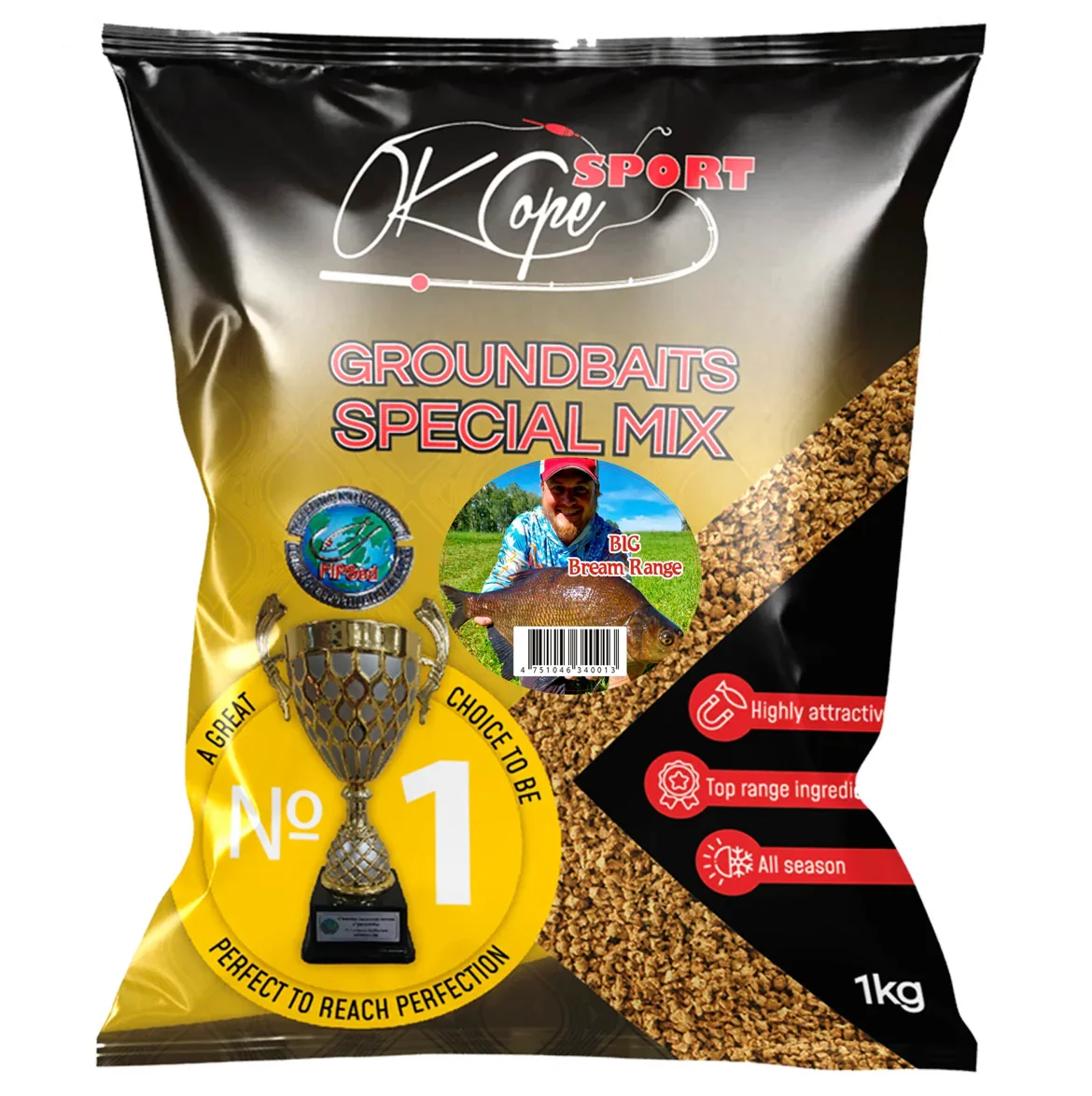 Jaukas OKCOPE SPORT GROUNDBAITS 1kg