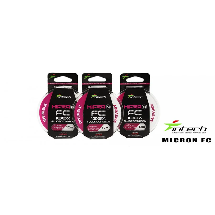 Fluorokarbono valas Intech FC Micron 12m