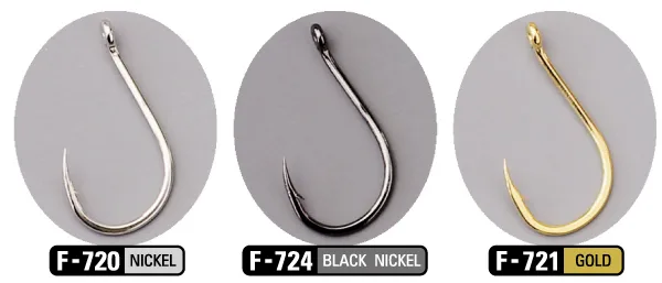 SASAME kabliukai F-721 CHINU RINGED gold – Nr.7, 14pcs/pack,