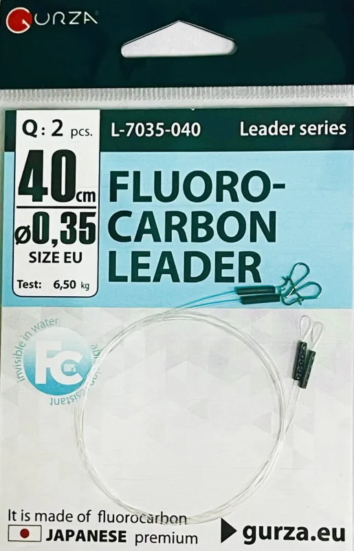 Gurza FLUOROCARBON LEADER 250mm – /0,55Ø (Test 15kg) 2pcs/pack