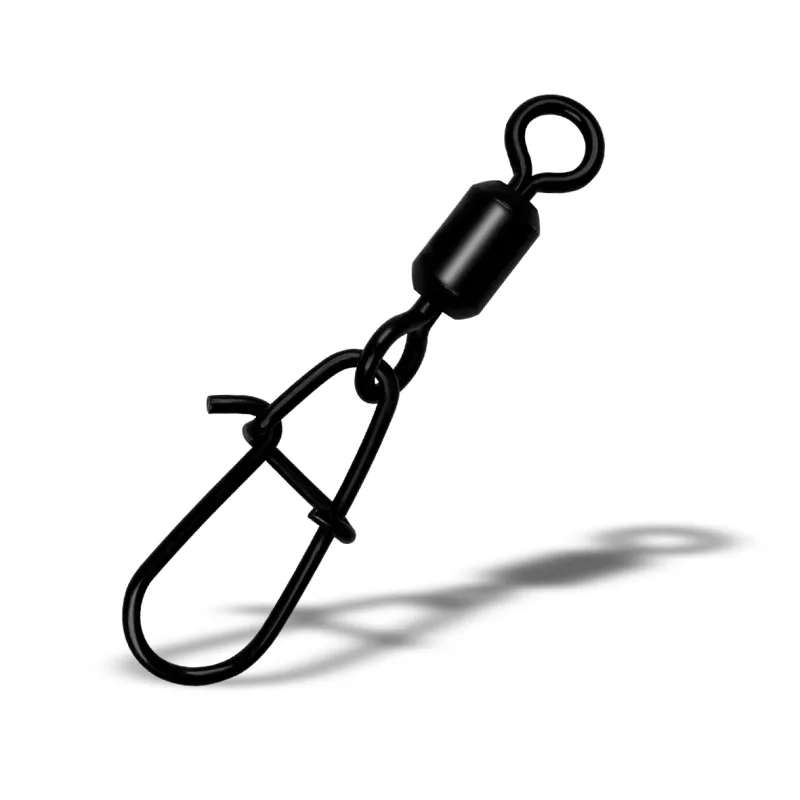 Gurza ROLLING SWIVEL STAINLESS STEEL /CRANKBAIT SNAP BK – # 4 (Test 45 kg)  3 pcs/pack
