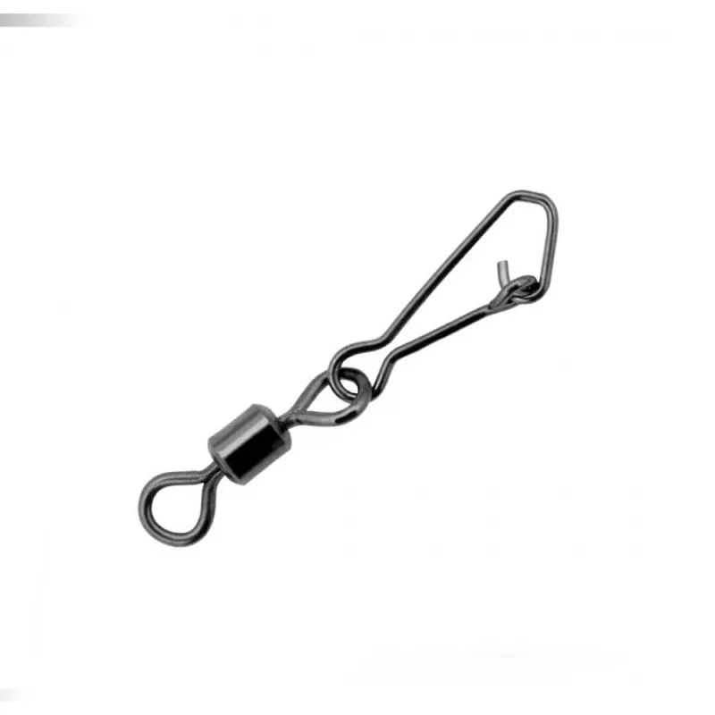 Suktukas  su karabinu Gurza Rolling swivel/Hooked Snap BN – #10 - 10 vnt.