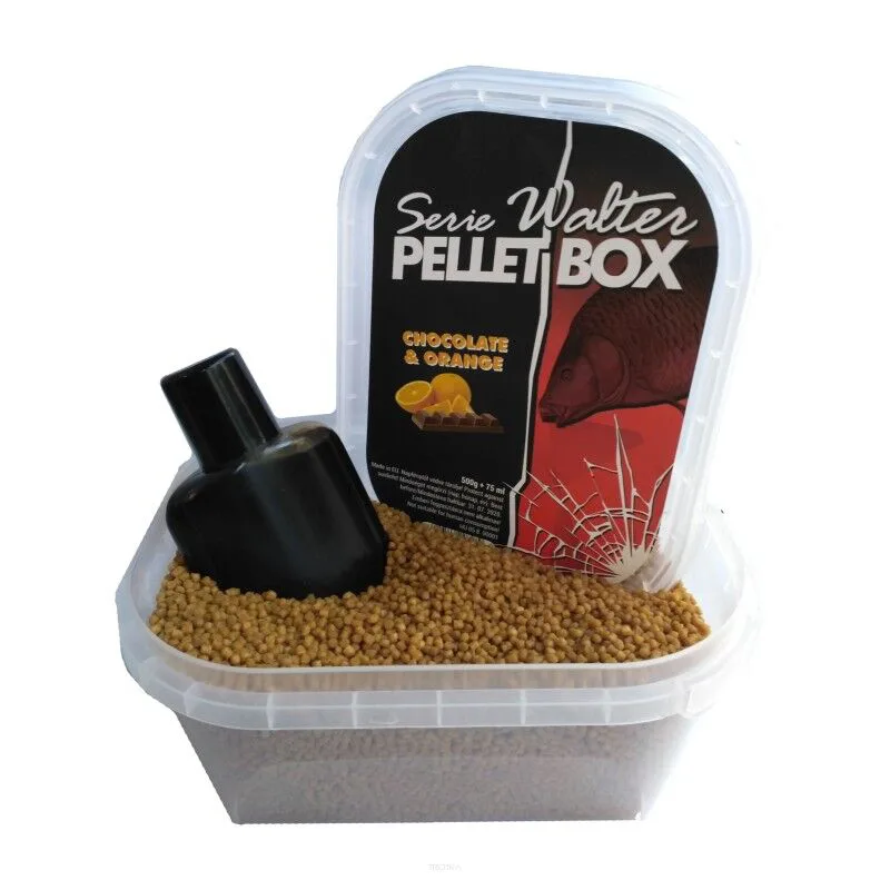 Method feeder peletės Serie Walter Pellet Box – HALIBUT-STRAWBERRY