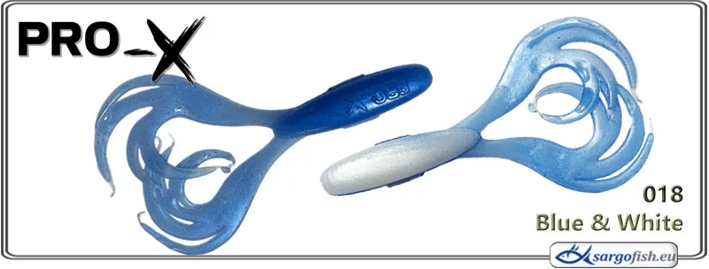 Silikoninis masalas PRO-X Beauty Frog – Blue & White