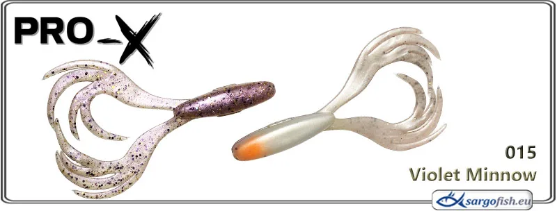 Silikoninis masalas PRO-X Beauty Frog – Violet Minnow