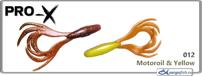 Silikoninis masalas PRO-X Beauty Frog – Motoroil & Yellow