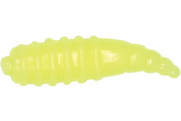 Silikoninis masalas LureMax MAGGOT 1,5cm (50 vnt.) – Chartreuse