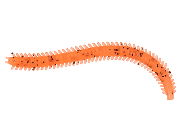 Silikoninis masalas LureMax RAG WORM 7cm (10 vnt.) – Fire Carrot