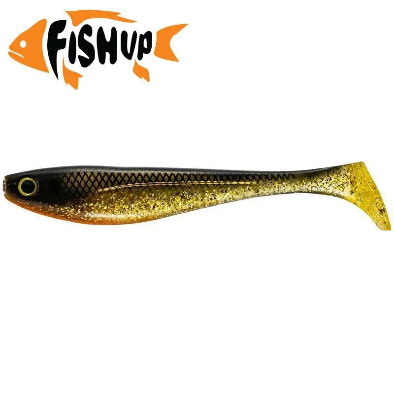 Silikoninis masalas FishUp Wizzle Shad – #358 - Golden Shiner