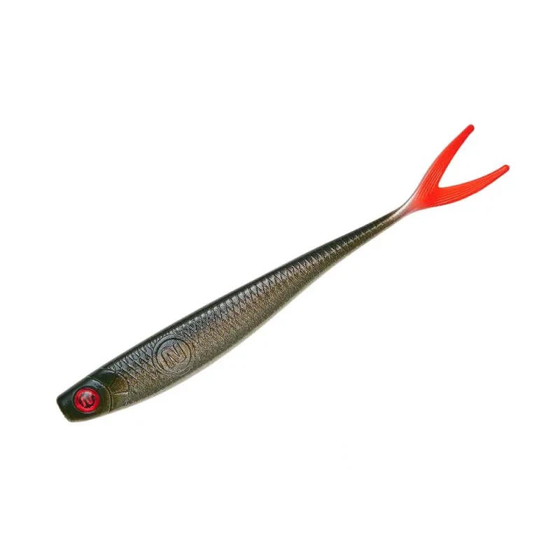 Silikoninis masalas Narval Skinny Slug – #046-Black Silver