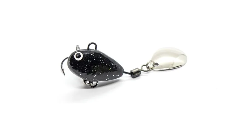 Masalas tail spinner „Hurricane” – Black glitter