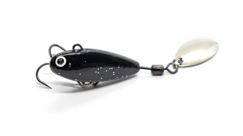 Masalas tail spinner „Hurricane” – Black glitter