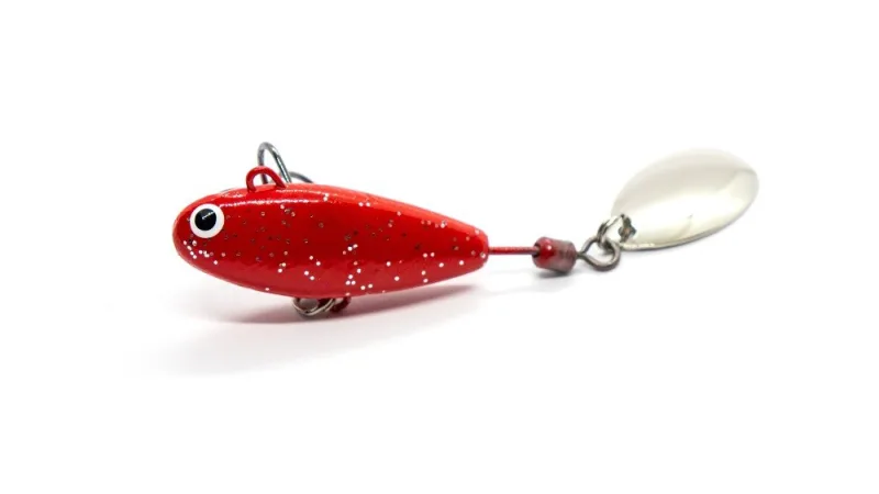 Masalas tail spinner „Hurricane” – Red glitter