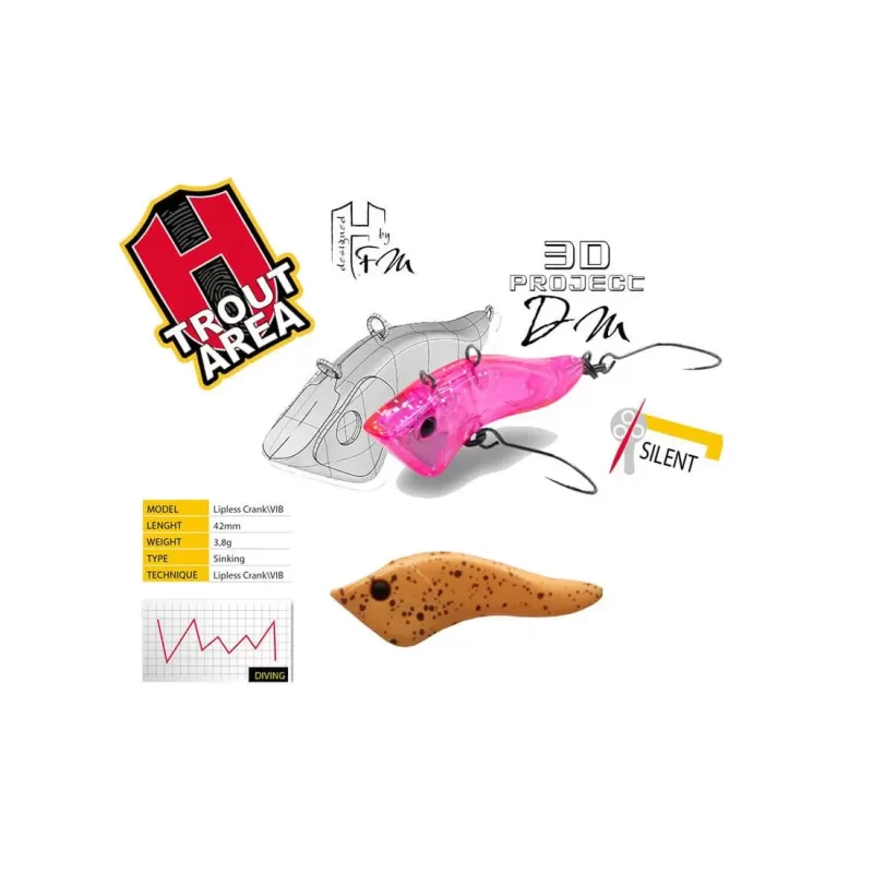 Vobleris HERAKLES HYBRID 42mm 3.8g – (Hungry)