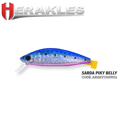 Vobleris HERAKLES YUME 50 S SW 50mm 4,3g. – (Sarda Pink Belly)