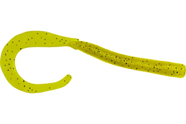 Silikoninis masalas LureMax LOMBRIZA 4”/9,5cm – 002 Lime Pepper