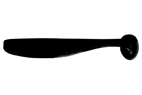 Silikoninis masalas LureMax SLIM SHAD – 006 Black