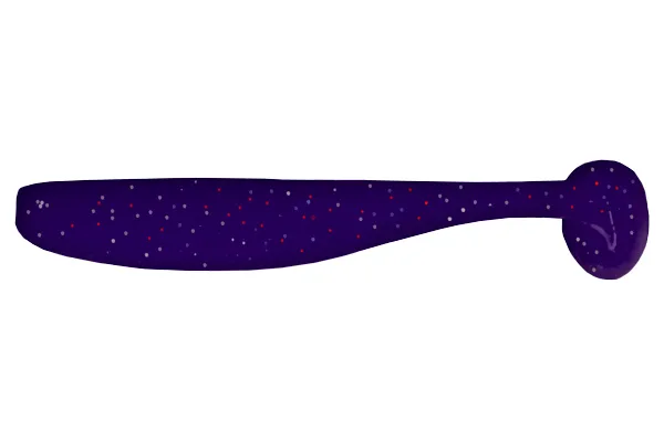 Silikoninis masalas LureMax SLIM SHAD – 021 Deep Purple