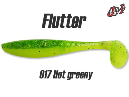 Silikoninis masalas Jig It Flutter – col. 017 Hot Greeny