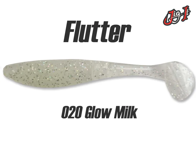 Silikoninis masalas Jig It Flutter – col. 020 Glow Milk