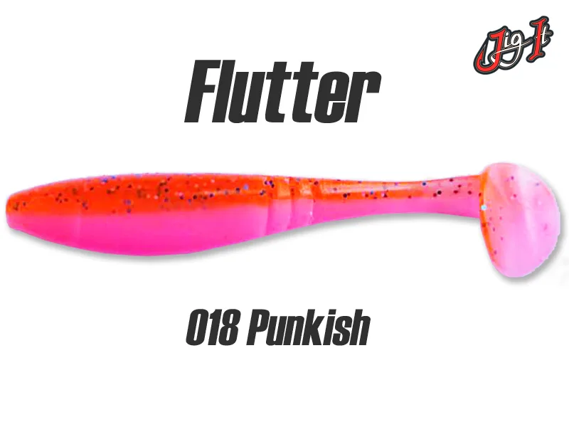 Silikoninis masalas Jig It Flutter – col. 018 Punkfish (Garlic)