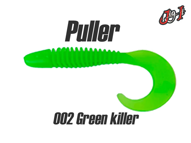 Silikoninis masalas Jig It Puller – col. 002 Green killer