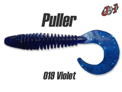 Silikoninis masalas Jig It Puller – col. 019 Violet (garlic)