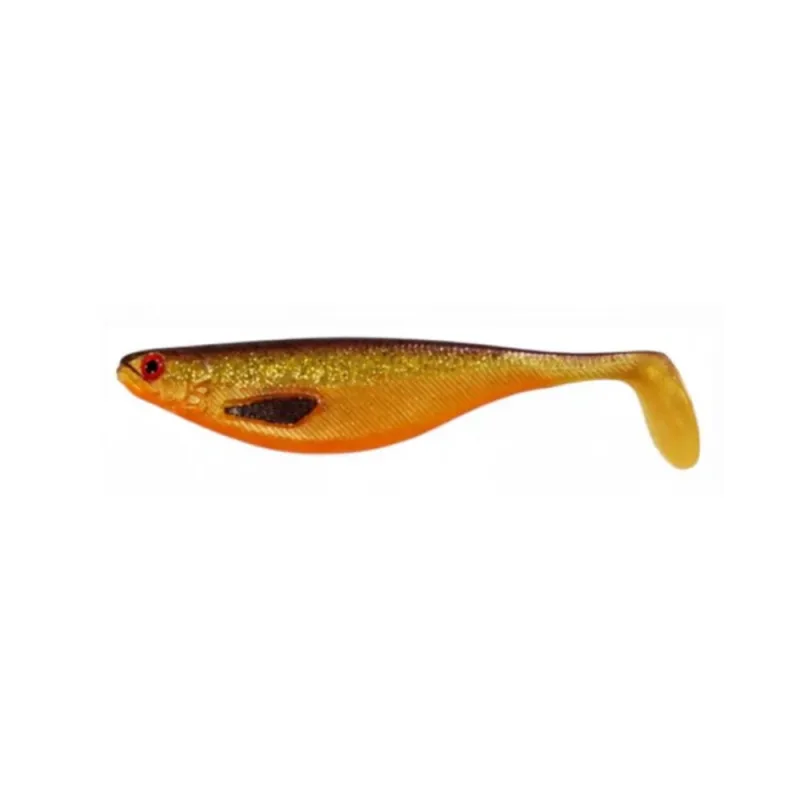 Silikoninis masalas Pro FL PikeTeez 12 cm 16 g – Amber Gold