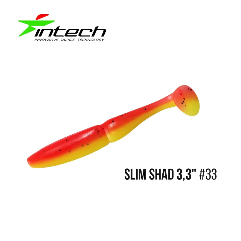 Silikoninis masalas Intech Slim Shad 4″, 5 vnt. – #33