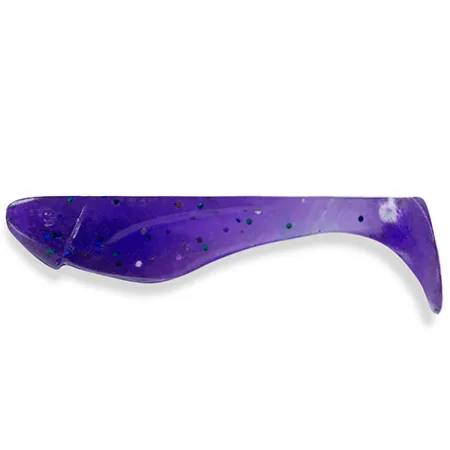 Silikoninis masalas Fishup Wizzy 1.5″ (10 vnt.) – #060 - Dark Violet/Peacock & Silver