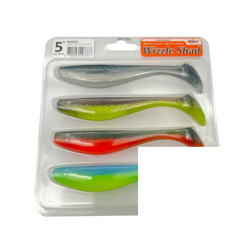 Silikoninis masalas FishUp Wizzle Shad – #01
