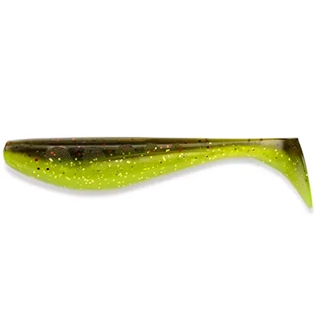 Silikoninis masalas FishUp Wizzle Shad – #203 - Green Pumpkin/Flo