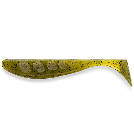 Silikoninis masalas FishUp Wizzle Shad – #074 - Green Pumpkin Seed