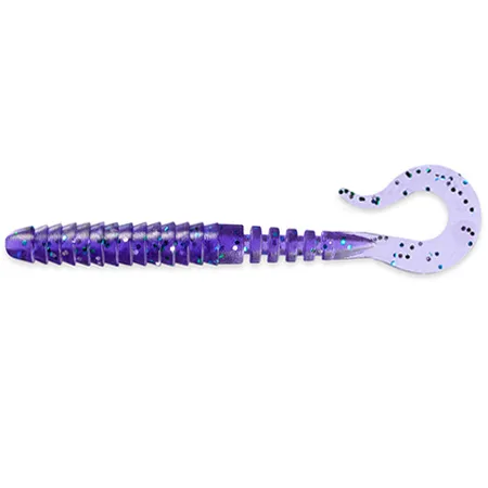 Silikoninis masalas FishUp Vipo – #060 - Dark Violet/Peacock & Silver