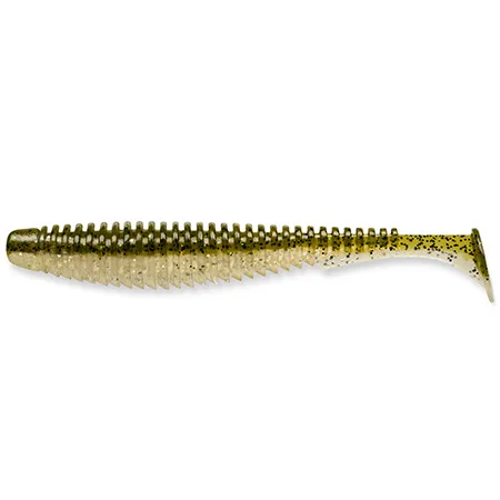 Silikoninis masalas FishUp U-Shad – #202 - Green Pumpkin/Pearl