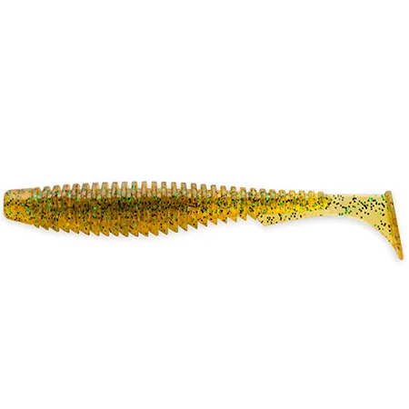 Silikoninis masalas FishUp U-Shad – #036 - Caramel/Green & Black