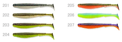 Silikoninis masalas FishUp U-Shad – #207 - Dark Violet/Orange