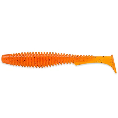Silikoninis masalas FishUp U-Shad – #049 - Orange Pumpkin/Black
