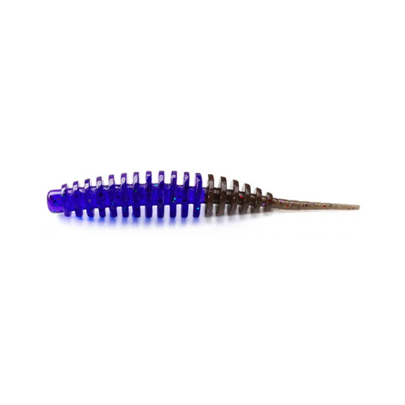 Silikoninis masalas FishUp Tanta – #242 - Dark Violet/Pumpkin Brown