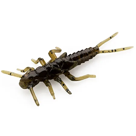 Silikoninis masalas Fishup Stonefly 0.75″ (12 vnt.) – #043 - Watermelon Brown/Black