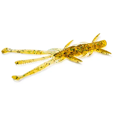 Silikoninis masalas FishUp Shrimp – #036 - Caramel/Green & Black