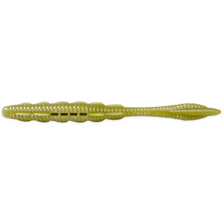 Silikoninis masalas Fishup Scaly 2.8″ cheese taste (10 vnt.) – #109 - Light Olive, cheese taste