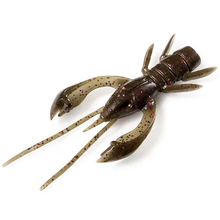 Silikoninis masalas FishUp Real Craw – #050 - Green Pumpkin Brown/Red & Purple
